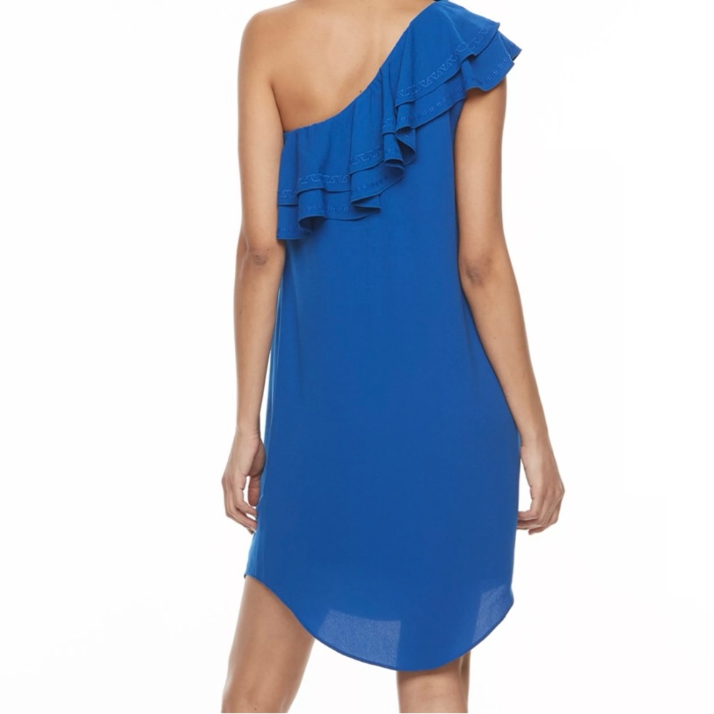NWOT apt.9 dress one shoulder/ruffle details - Picture 2 of 13